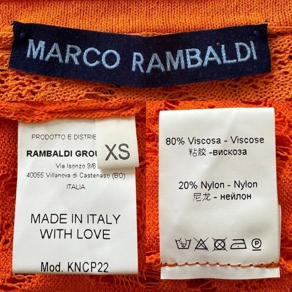 Marco Rambaldi Orange Hearts Blouse - Picture 9 of 9